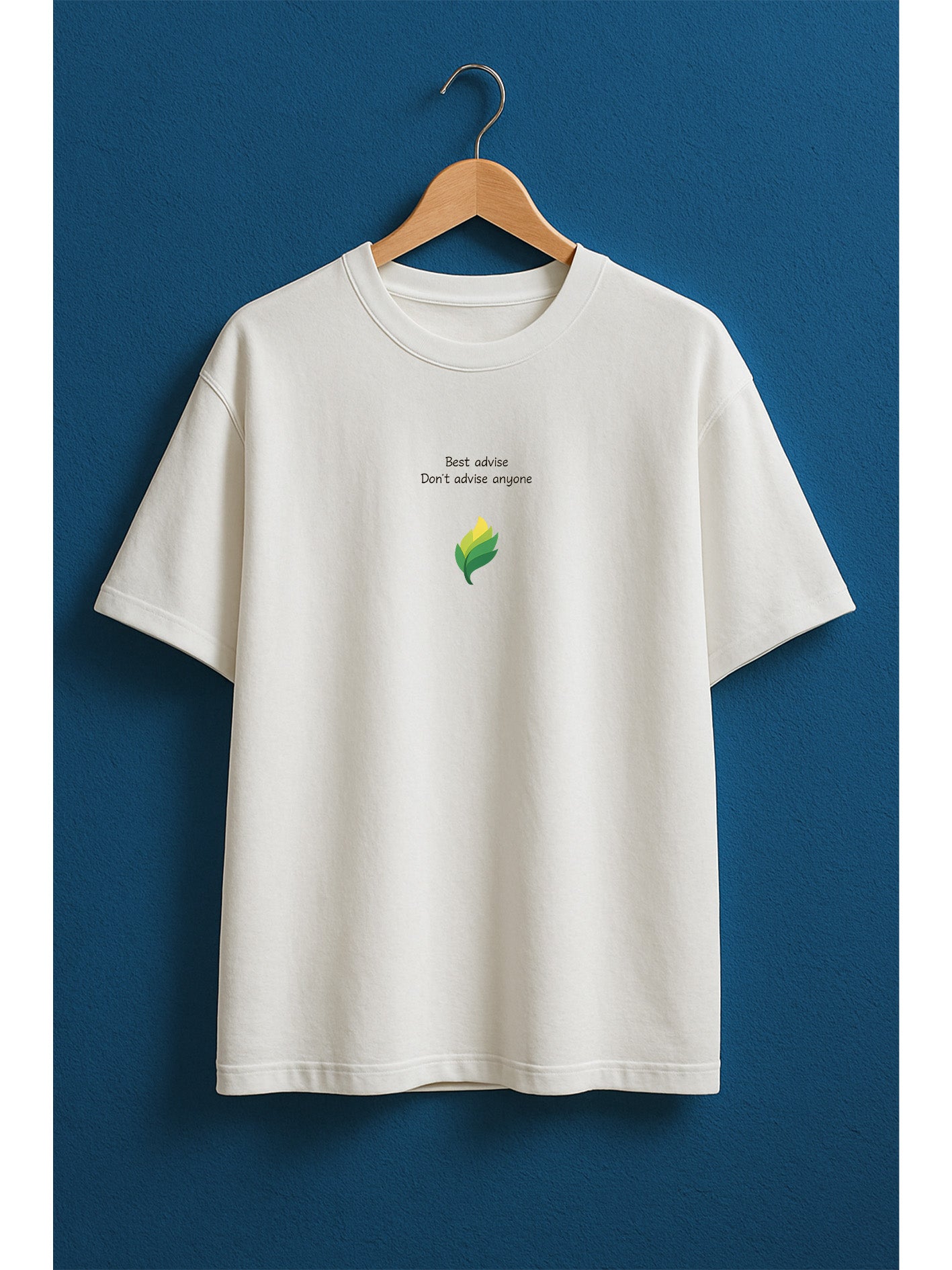 Best Advice – Oversized Unisex Minimal Quote Tee
