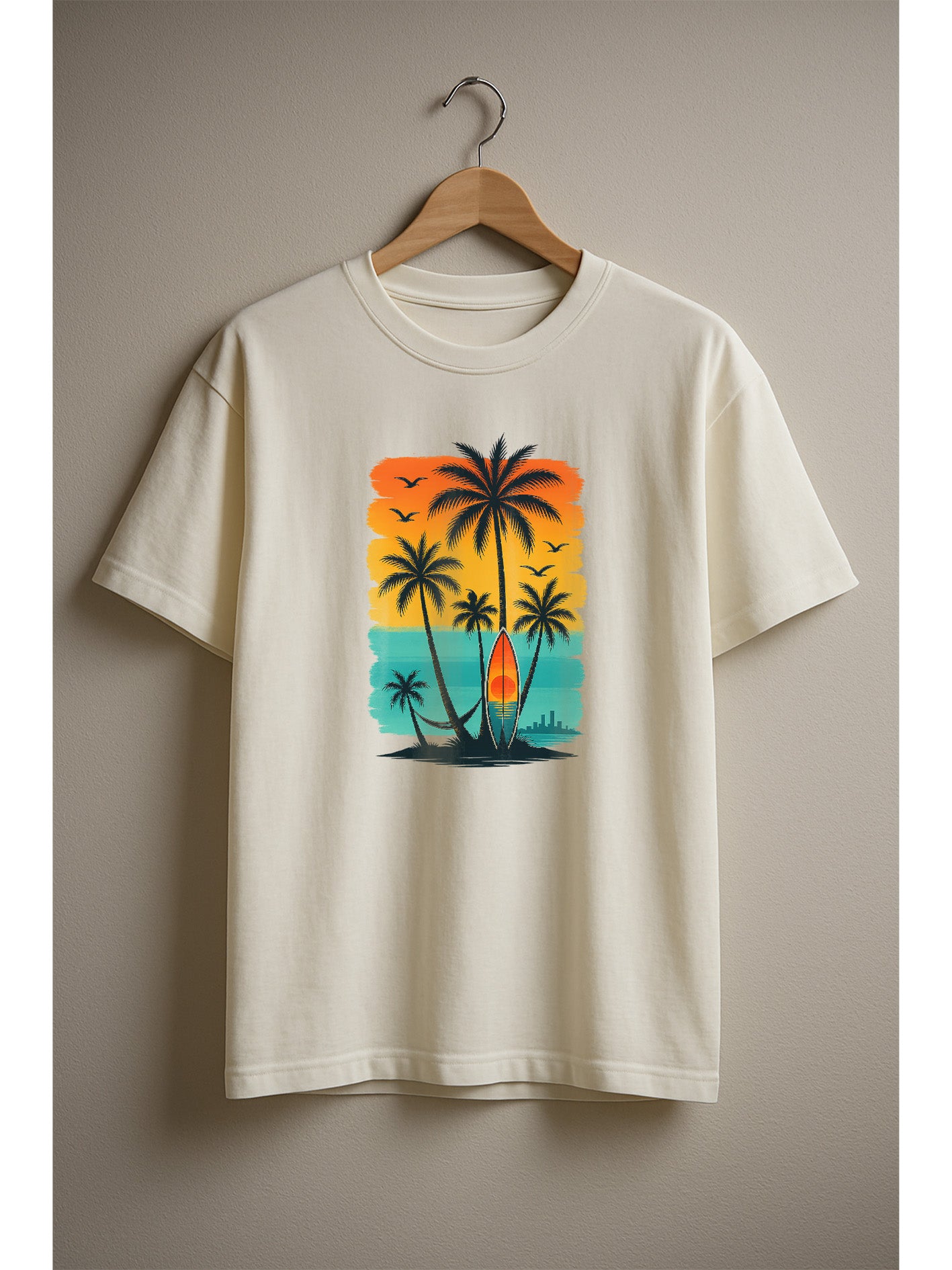Tropical Vibes - Surf Escape Oversized Tee
