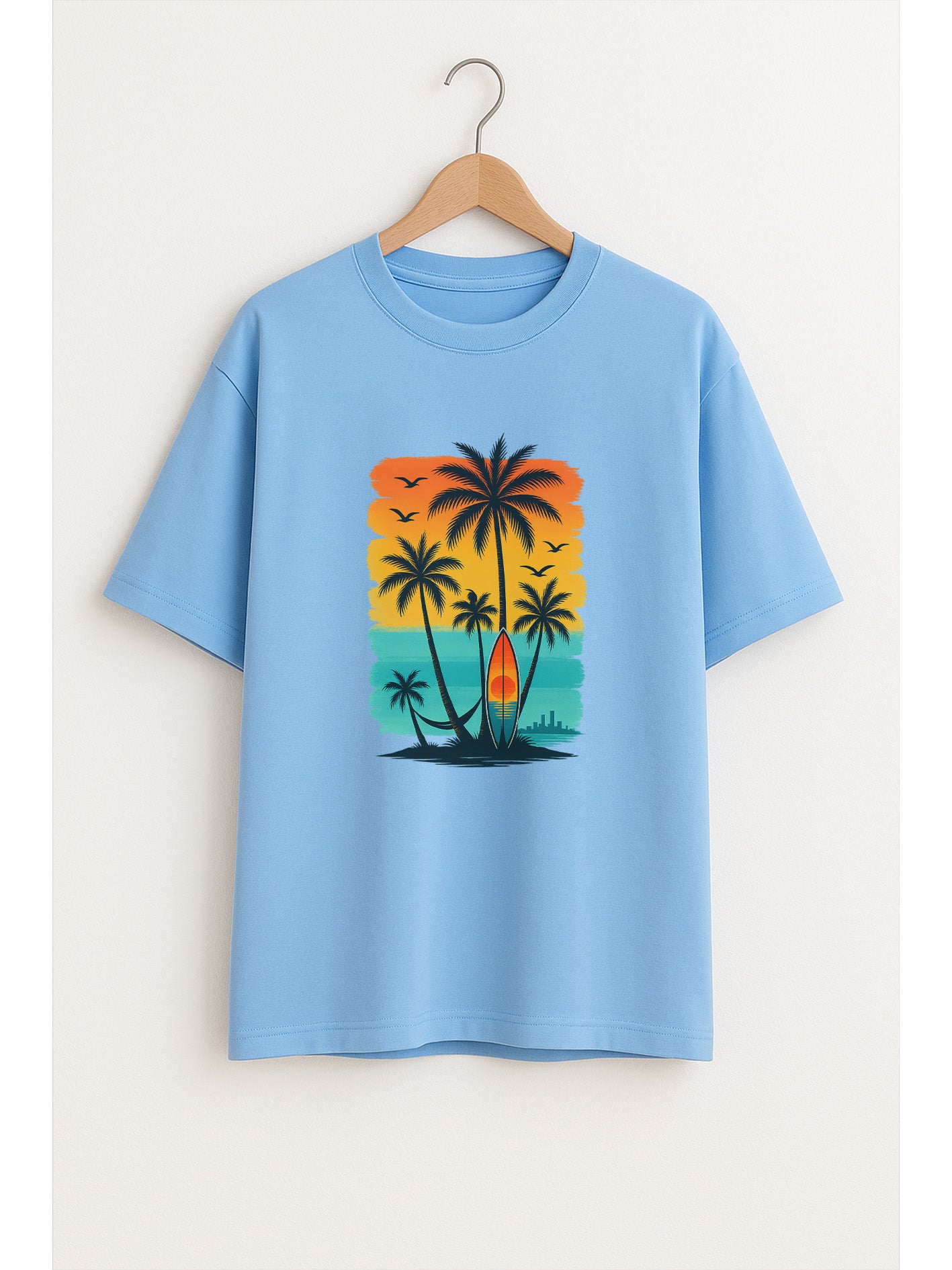 Tropical Vibes - Surf Escape Oversized Tee