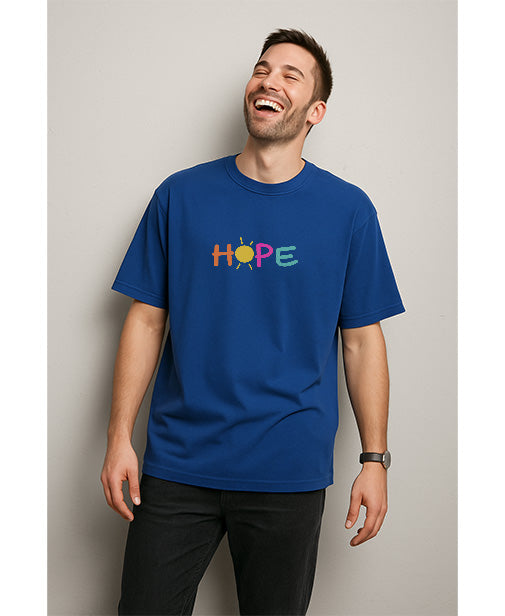 "HOPE" Oversized Unisex T-Shirt – Uplift in Every Thread