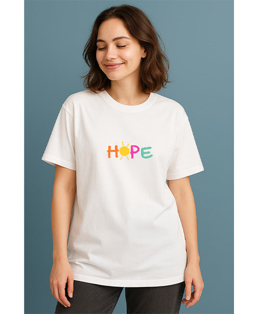 "HOPE" Oversized Unisex T-Shirt – Uplift in Every Thread