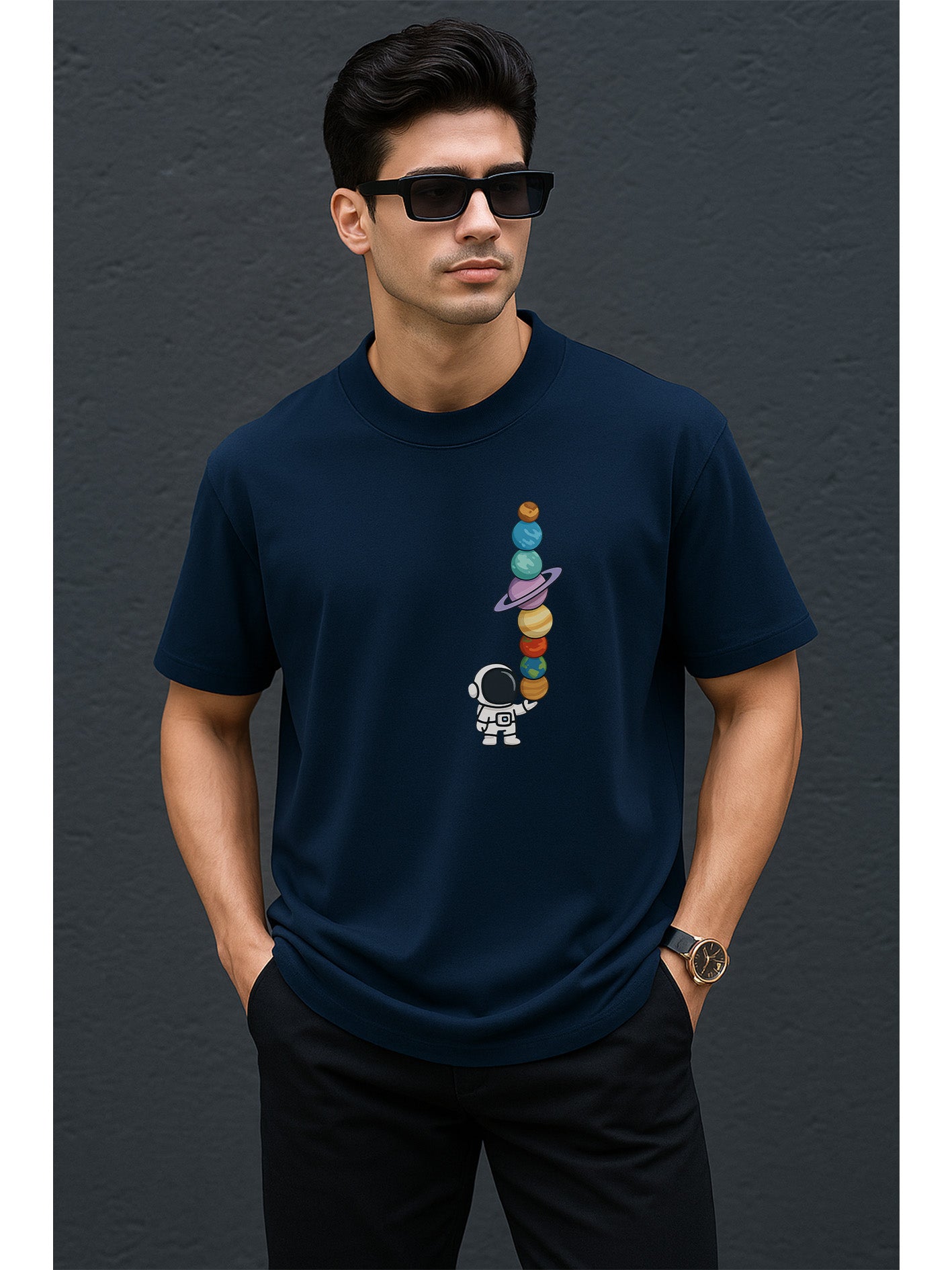 Fluxwear Oversized Tee – "Balancing the Universe"