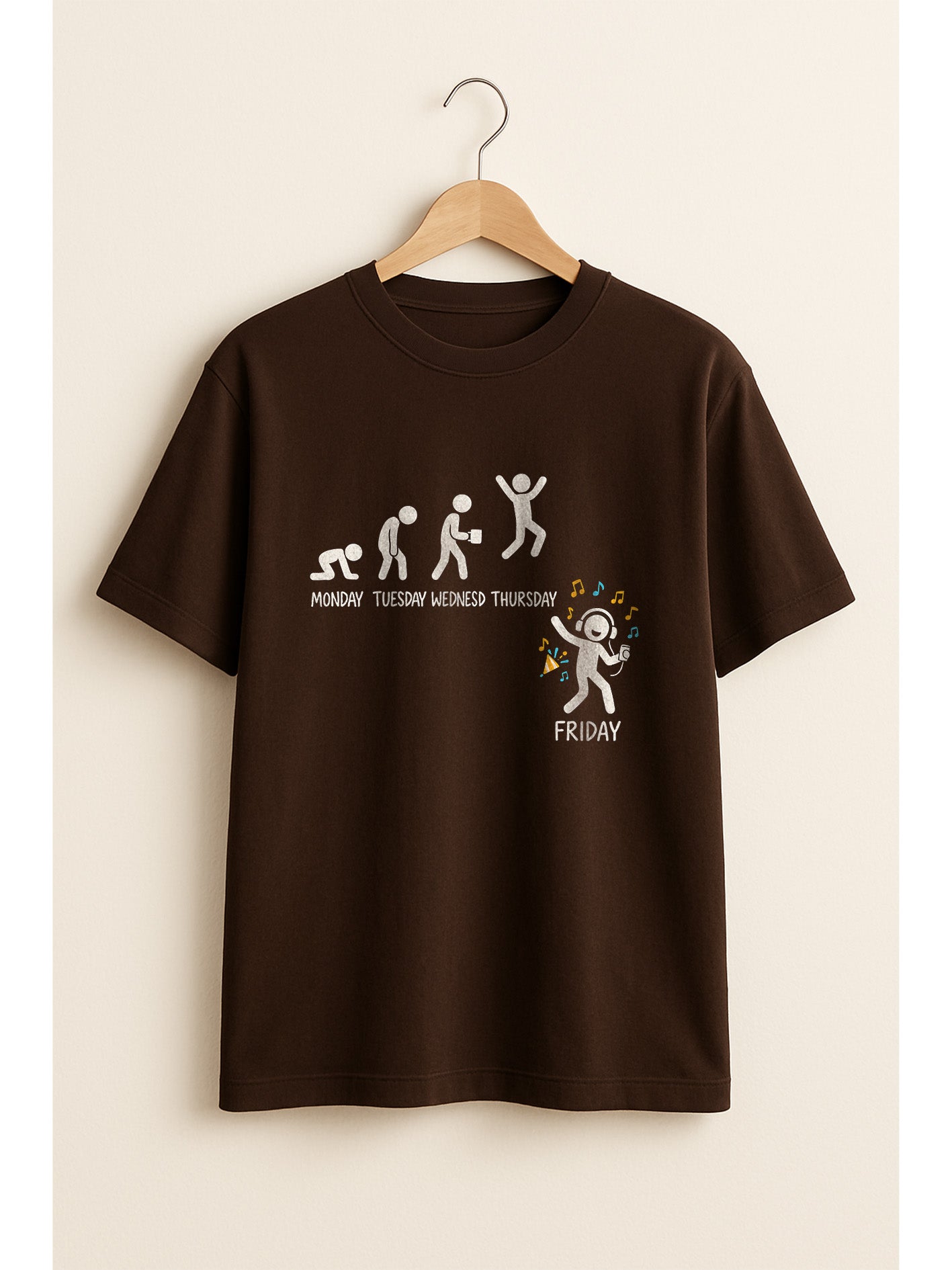 Weekday Evolution Fun Graphic T-Shirt
