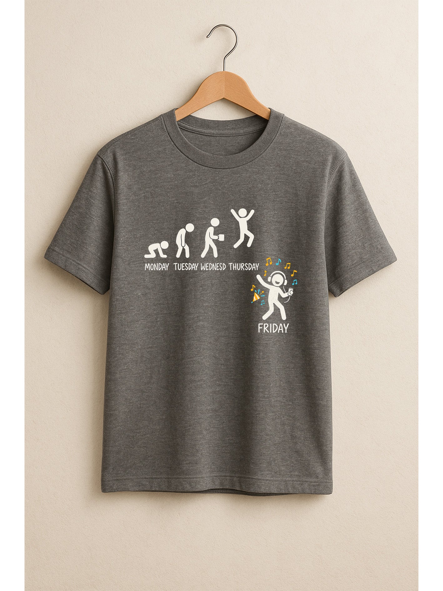 Weekday Evolution Fun Graphic T-Shirt