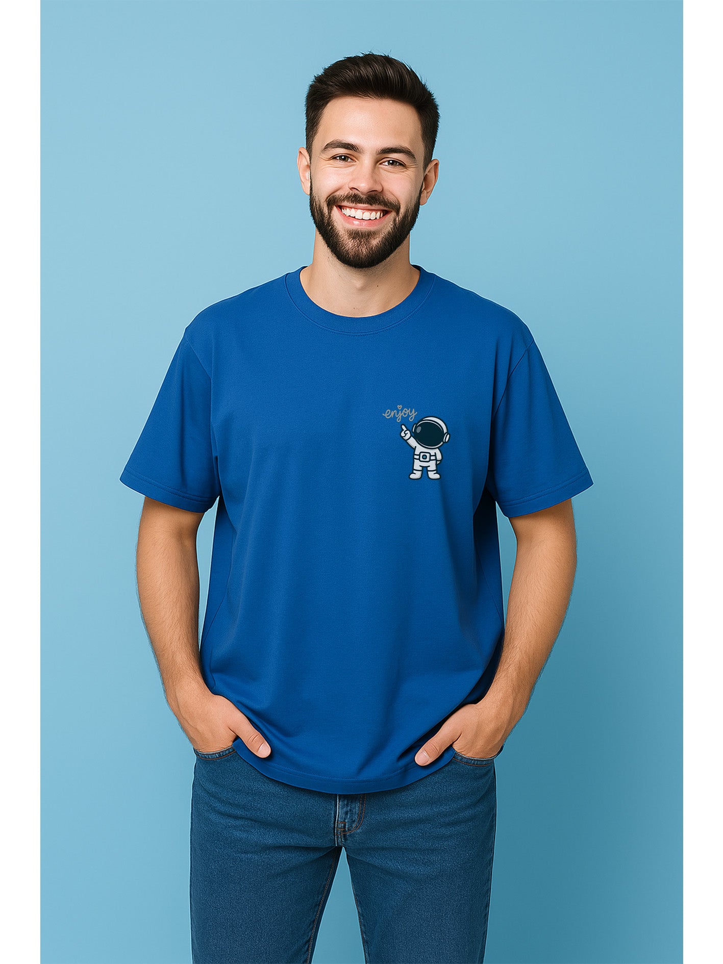 Fluxwear Oversized Unisex Tee – "Enjoy the Journey"
