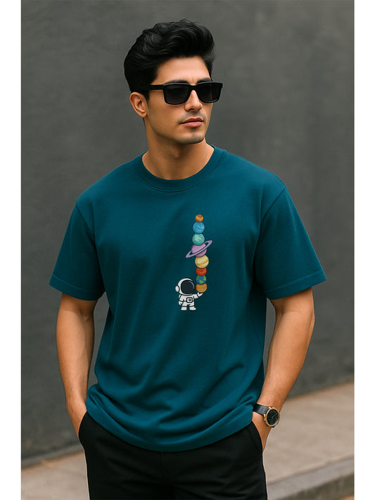 Fluxwear Oversized Tee – "Balancing the Universe"