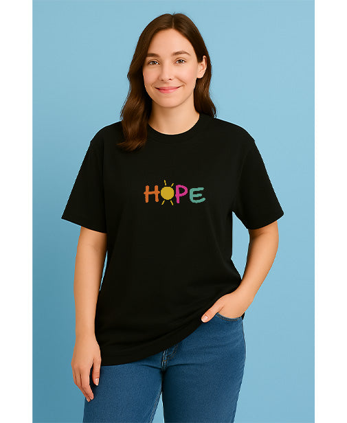 "HOPE" Oversized Unisex T-Shirt – Uplift in Every Thread