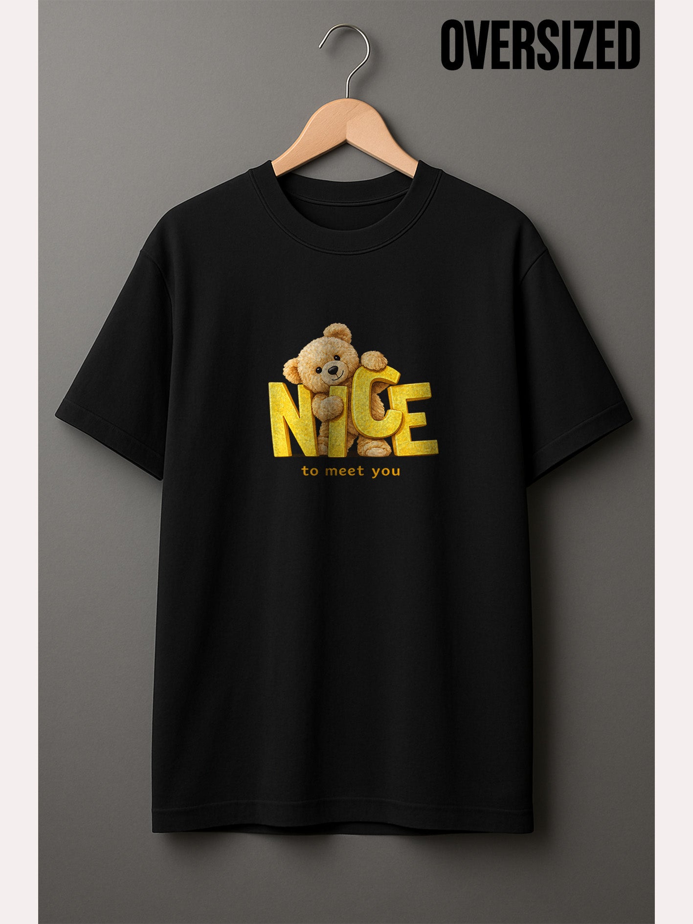 Nice Teddy Unisex Terry Oversized Tee