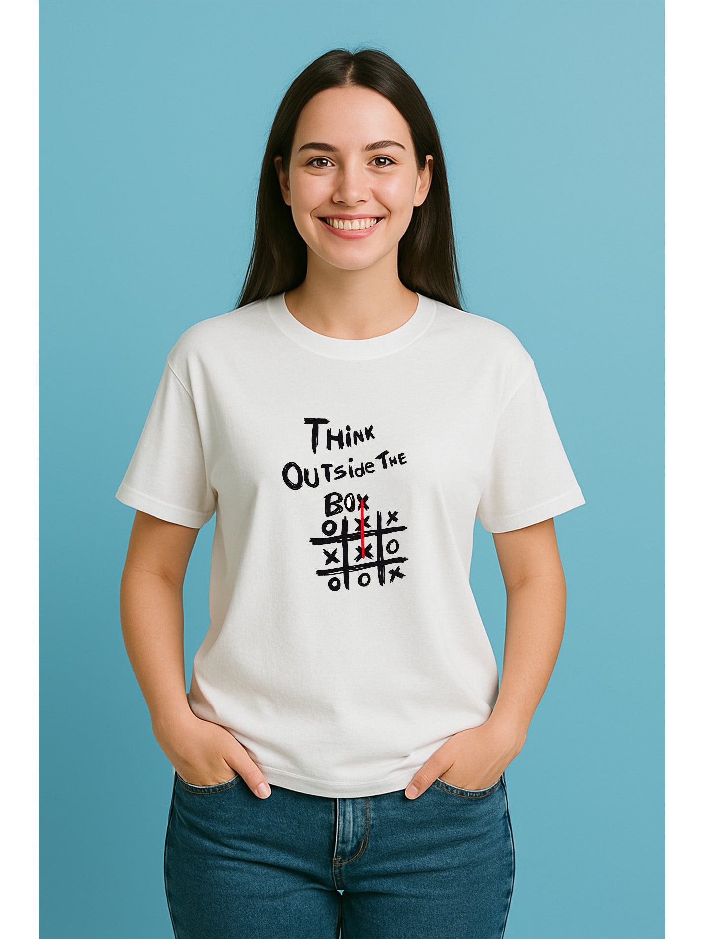 Think Outside The Box Unisex Classic Crew T-Shirt