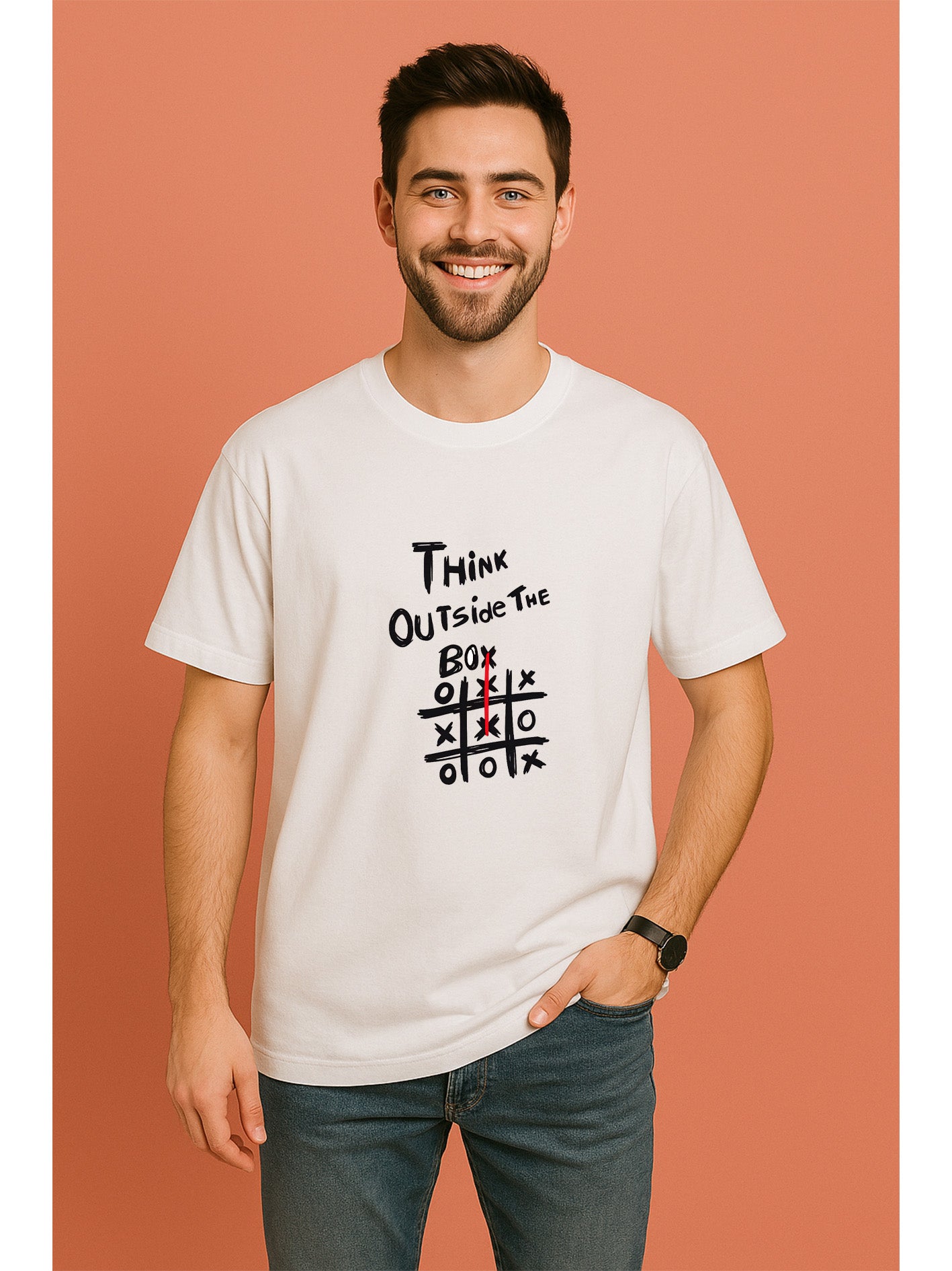 Think Outside The Box Unisex Classic Crew T-Shirt