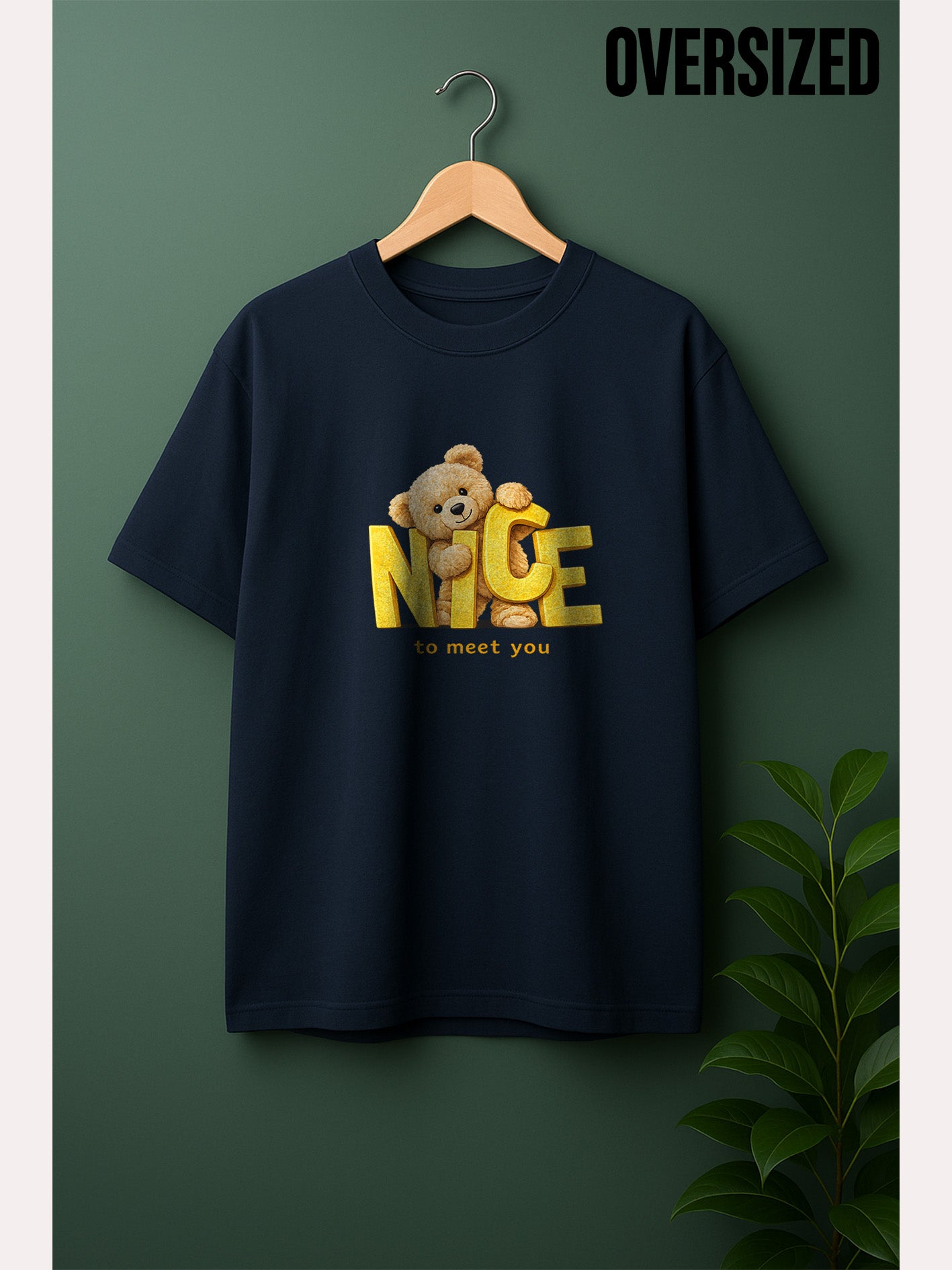Nice Teddy Unisex Terry Oversized Tee