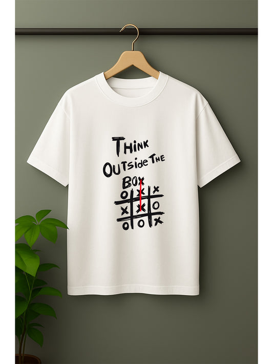 Think Out Side The Box Unisex Oversized Classic T-Shirt