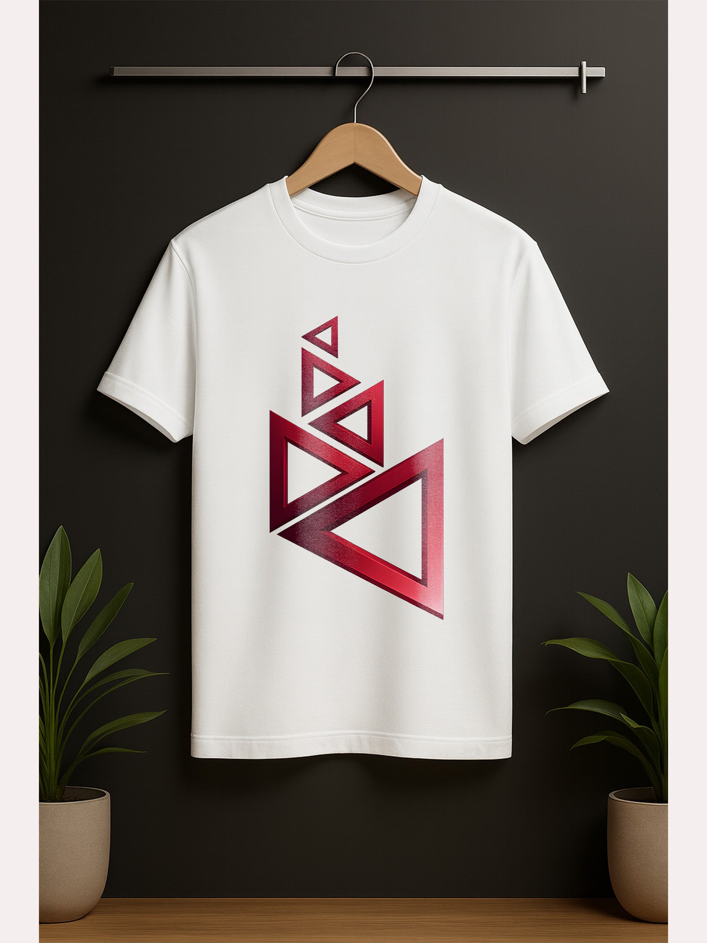 Red Triangle Unisex Classic Crew T-Shirt