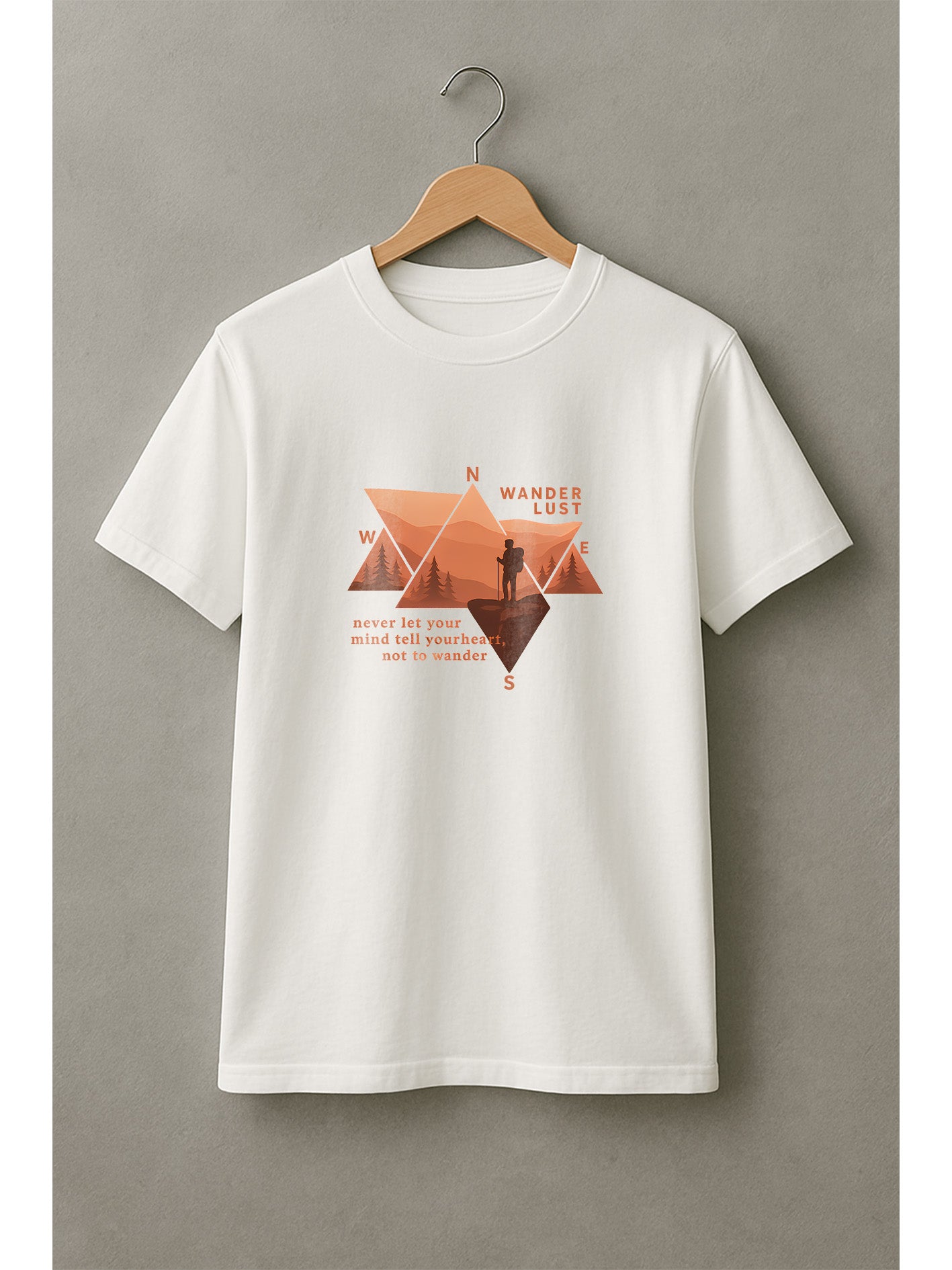 Wanderlust Compass Graphic T-Shirt – Black & White Available | Fluxwear