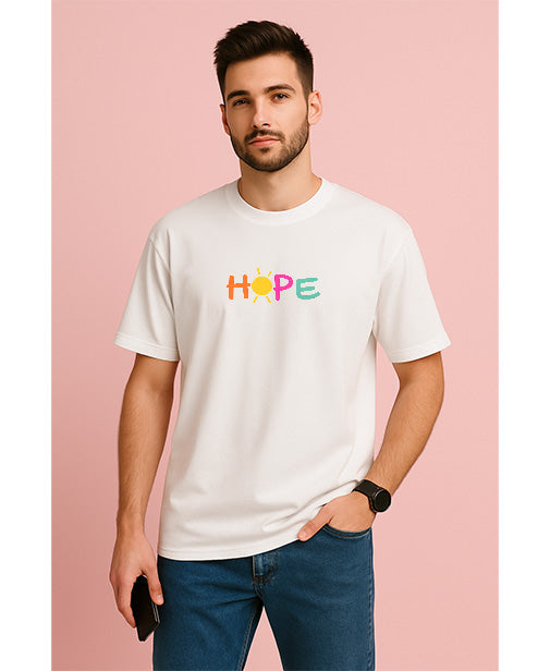 "HOPE" Oversized Unisex T-Shirt – Uplift in Every Thread